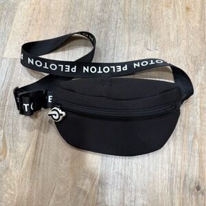 Peloton Black Belt Bag with Logo Strap
